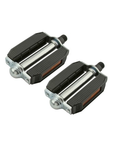 507 Block Pvc Pedals 9/16 Black/Chrome.